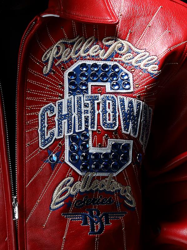 Pelle Pelle Chi-Town Red Leather Jacket | Pelle Pelle Store view 3