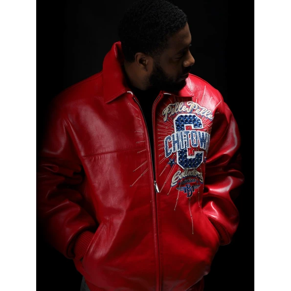 PELLE PELLE CHITOWN RED LEATHER JACKET