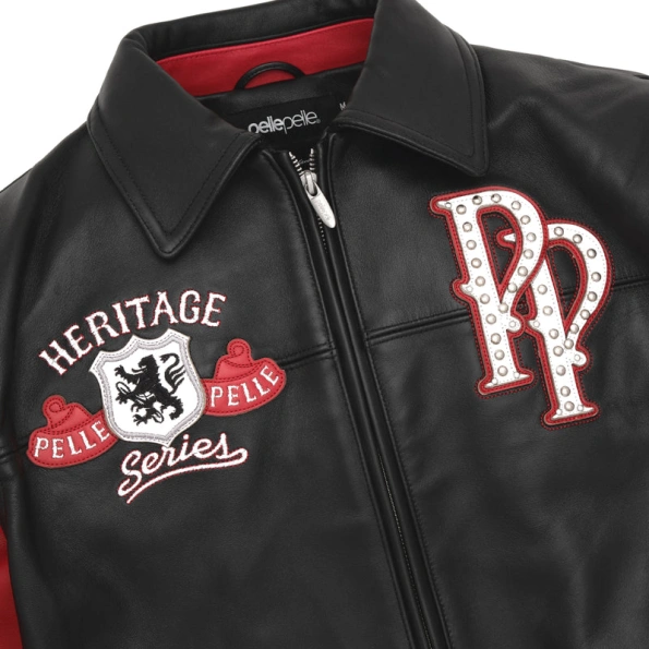 Pelle Pelle Heritage Series Red Black MB Jacket view 4